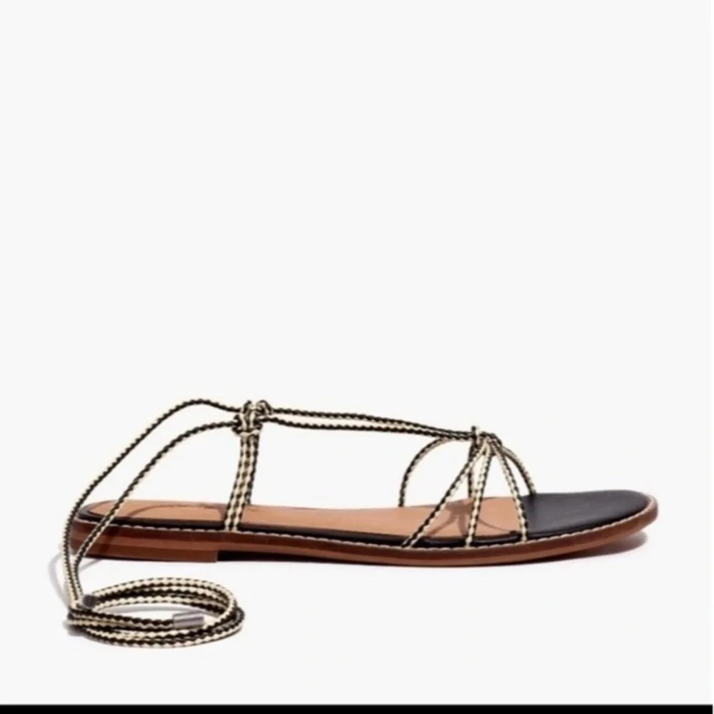 Madewell Braided Lace-up Sandals, size 8, NWT - Picture 8 of 9